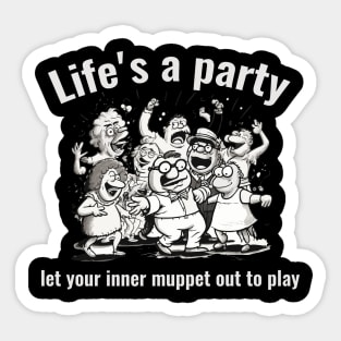 Muppet or Man Sticker